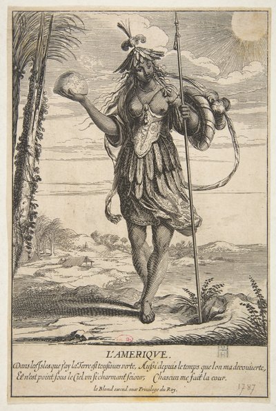 Amerika LAmerique. od Abraham Bosse