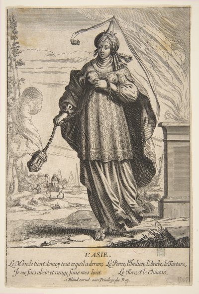 Asie, polovina až konec 17. století. od Abraham Bosse