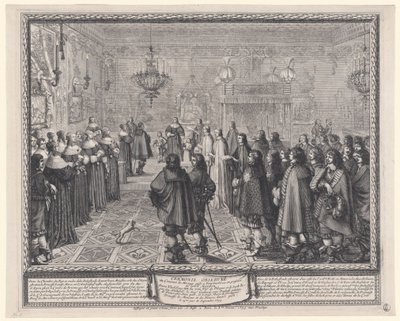 Obřad při uzavření manželské smlouvy od Abraham Bosse