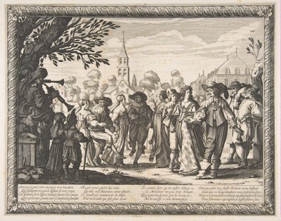 Tanec na návsi, ca. 1633. od Abraham Bosse