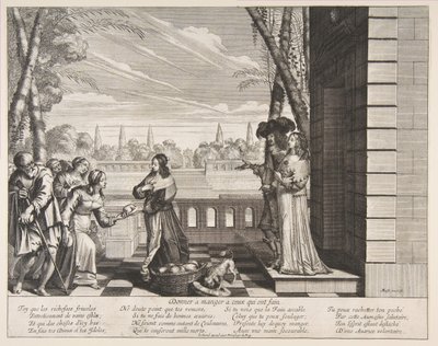 Krmení hladových, 1635. od Abraham Bosse