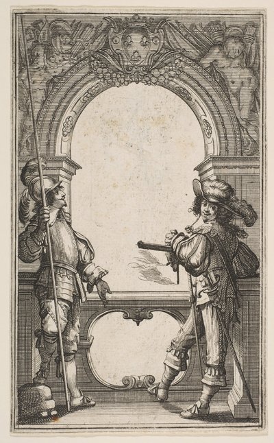 Frontispis k Francouzským gardám, 1632. od Abraham Bosse