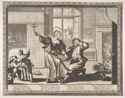 Manžel-Beater, ca. 1633. od Abraham Bosse