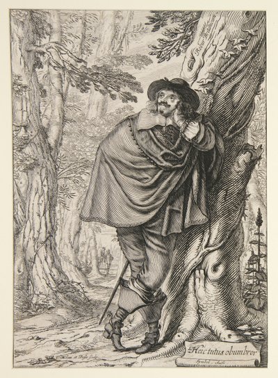 James Howell, předchůdce jeho Dendrologie ou le Forest de Dordonne od Abraham Bosse