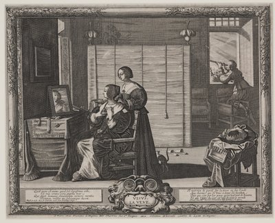 Pohled (La Veue), kolem 1635-38 (rytina a lept) od Abraham Bosse