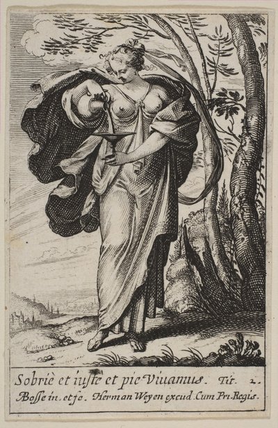 Mírnost, 1636. od Abraham Bosse