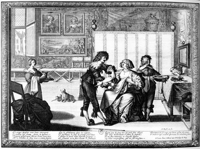 The Blood Letting (rytina) (černobílá fotografie) od Abraham Bosse
