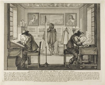 Rytec a rytec, 1642 od Abraham Bosse