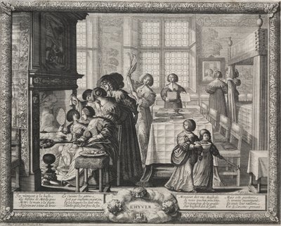 Čtvero ročních období: Zima, 1635. od Abraham Bosse