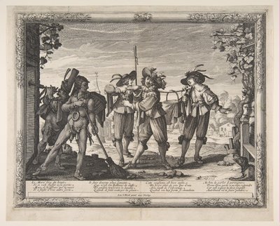 The Hotpot Carried to the Newlyweds, nebo The Racket, ca. 1633. od Abraham Bosse