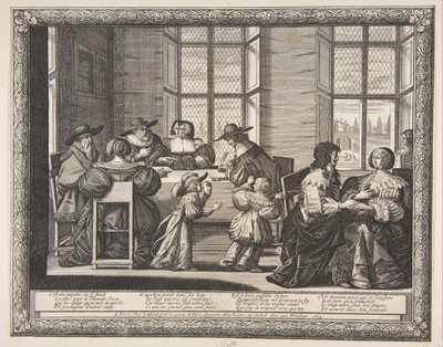 Manželská smlouva, 1633. od Abraham Bosse