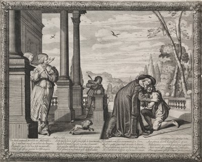 Marnotratný syn: Návrat marnotratníka. od Abraham Bosse