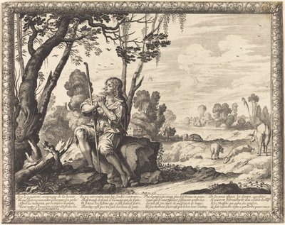 Marnotratný syn jako pastevec vepřů od Abraham Bosse