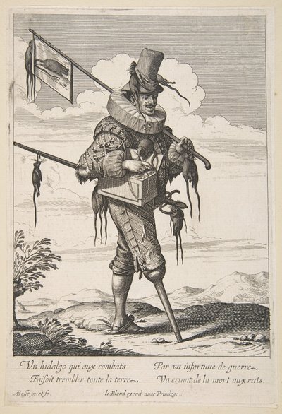 Krysař, polovina až konec 17. století. od Abraham Bosse