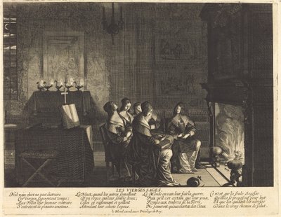 Moudré panny před ohněm od Abraham Bosse