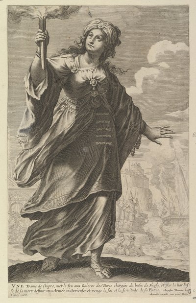 Paní z Kypru, 1647. od Abraham Bosse