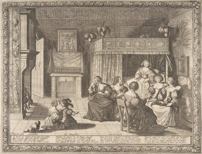 Návštěva u Nové matky, 1633. od Abraham Bosse