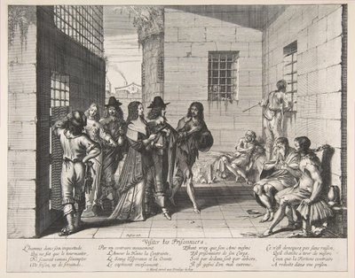 Návštěva vězňů, 1635. od Abraham Bosse