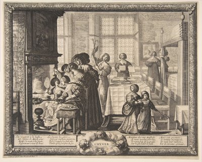 Zima, ca. 1637. od Abraham Bosse