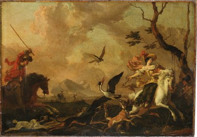 Sokolnická párty od Abraham Danielsz. Hondius