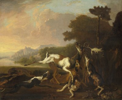 Lov na jelena od Abraham Danielsz. Hondius