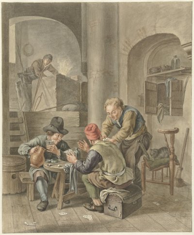 Hráči karet od Abraham Delfos