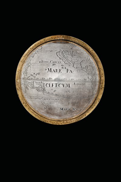 Dva výjimečné pozemské a nebeské glóby, podporované Herculesem a Atlasem, Augsburg, 1697-99 od Abraham Drentwett