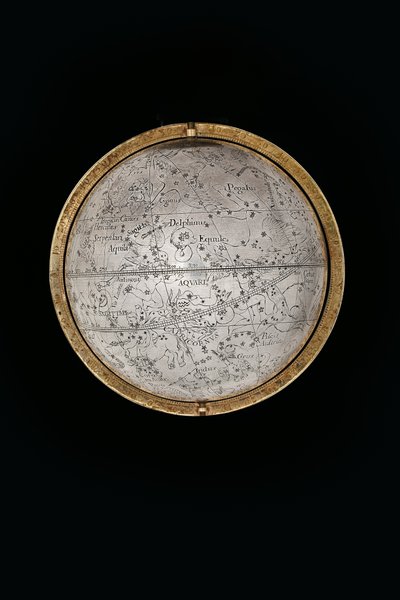 Dva výjimečné pozemské a nebeské glóby, podporované Hercules a Atlas, Augsburg od Abraham Drentwett