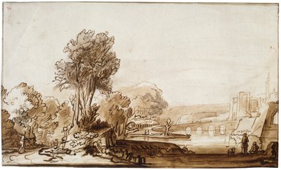 Brána do hradu, 17. století. od Abraham Furnerius