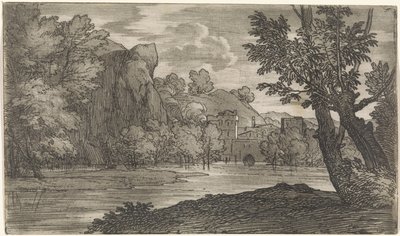 Krajina s řekou od Abraham Genoels