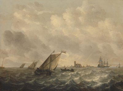 Pohled na řeku, asi 1643-1650 (olej na desce) od Abraham Hendricksz van Beyeren