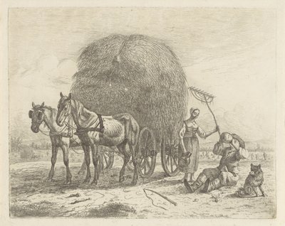 Pití farmář s kombajnem od Abraham Hendrik Winter