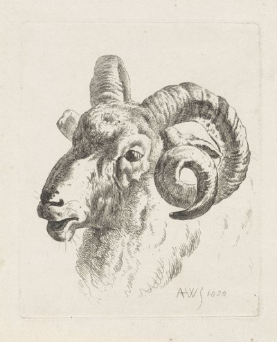Ramova hlava doleva od Abraham Hendrik Winter