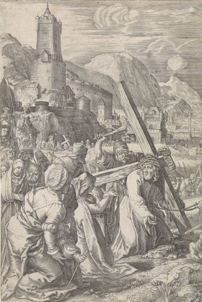 Nesení Kříže The Passion (název série) od Abraham Hogenberg
