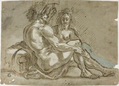 Říční bůh a nymfa od Abraham Janssens