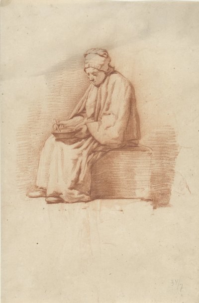 sedící žena od Abraham Johannes Ruytenschildt