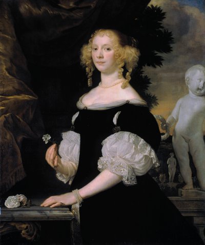 Portrét ženy, 1670. od Abraham Lambert Jacobsz Tempel van den