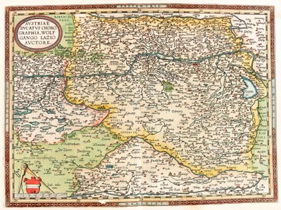 Rakousko Ducatus Chorographia Wolfgango Lazio Auctore Mapa Rakouska Ducatus Chorographia Wolfgango Lazio Auctore Rakousko Ducatus Chorographia Wolfgango Lazio Auctore od Abraham Ortelius