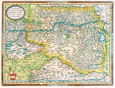 Východní Rakousko od Abraham Ortelius