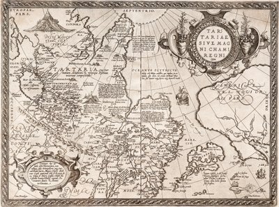 Mapa Ruska Od: Mapa světa od Abraham Ortelius
