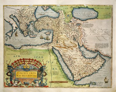 Mapa Turecka z Theatrum Orbis Terrarum od Abrahama Orteliuse od Abraham Ortelius