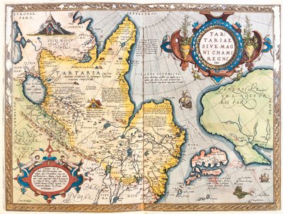 Severovýchodní Rusko od Abraham Ortelius
