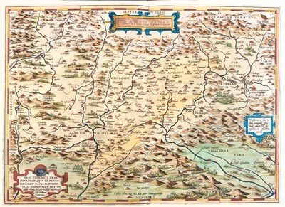 Rumunsko od Abraham Ortelius