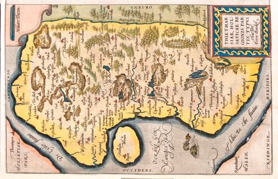Šlesvicko-Holštýnsko, Německo od Abraham Ortelius