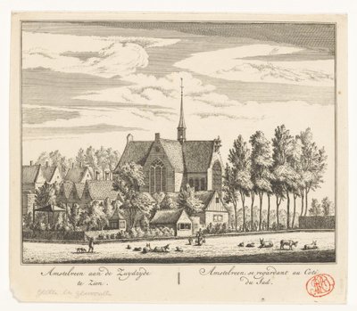 Pohled na Amstelveen od Abraham Rademaker