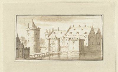 Dům Kronenburg u řeky Vecht od Abraham Rademaker