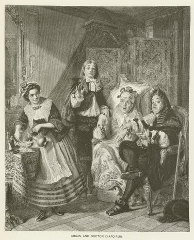 Argan a doktor Diafoirus od Abraham Solomon