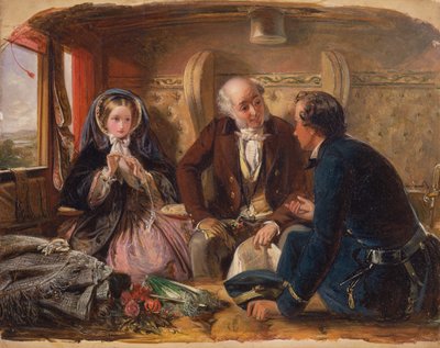 První třída - Setkání. A při prvním setkání miloval., 1855. od Abraham Solomon