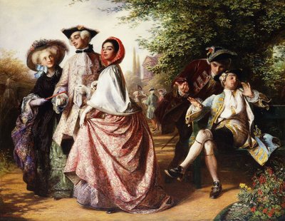 Liška a hrozny, 1858 od Abraham Solomon