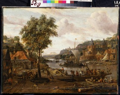 Plachetnice. Obraz Abrahama Storcka (1635-1710). Olej na plátně, 48 x 69 cm, konec 17.-začátek 18. století. Vlámská škola, barokní umění. Muzeum Ermitáž, Petrohrad. od Abraham Storck